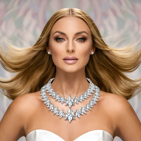 欧美时尚珠宝模特美女人体摄影图片